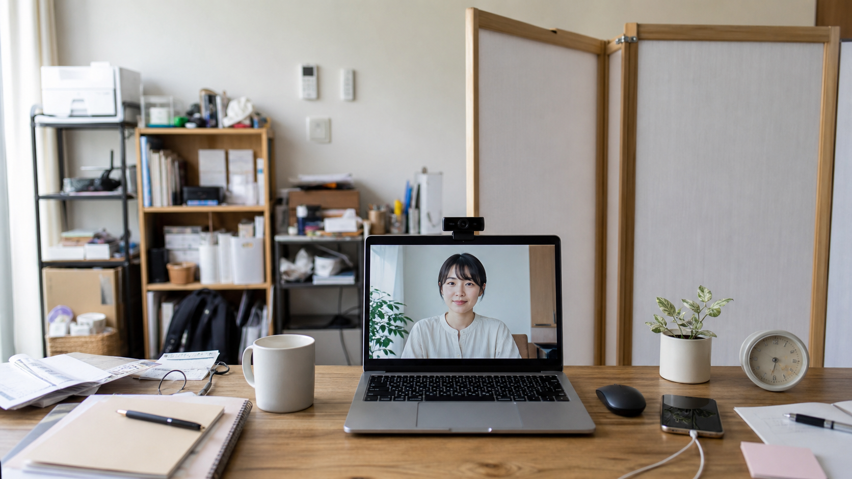 Web会議の背景に生活感が出る原因。部屋を片付ける前に見直す順番