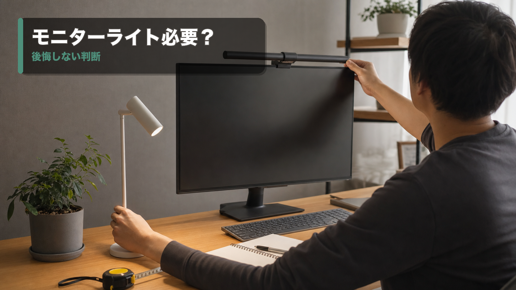 モニターライトいらない？後悔しやすい人とデスクライト比較