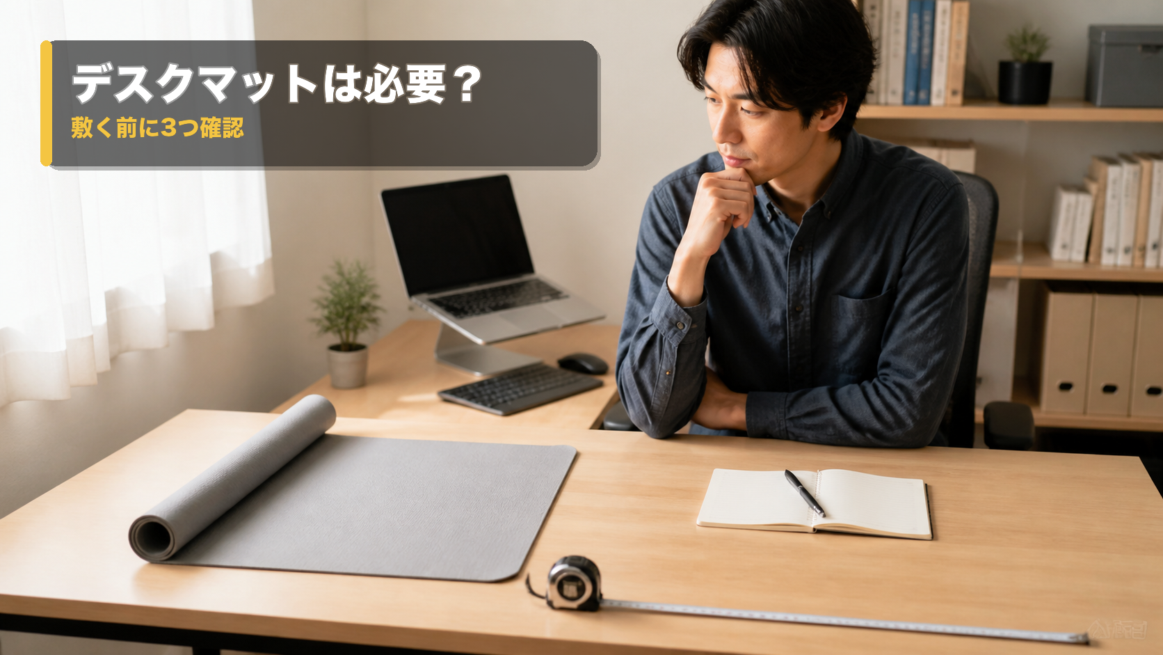 デスクマットはいらない？狭い机で後悔しない3つの確認