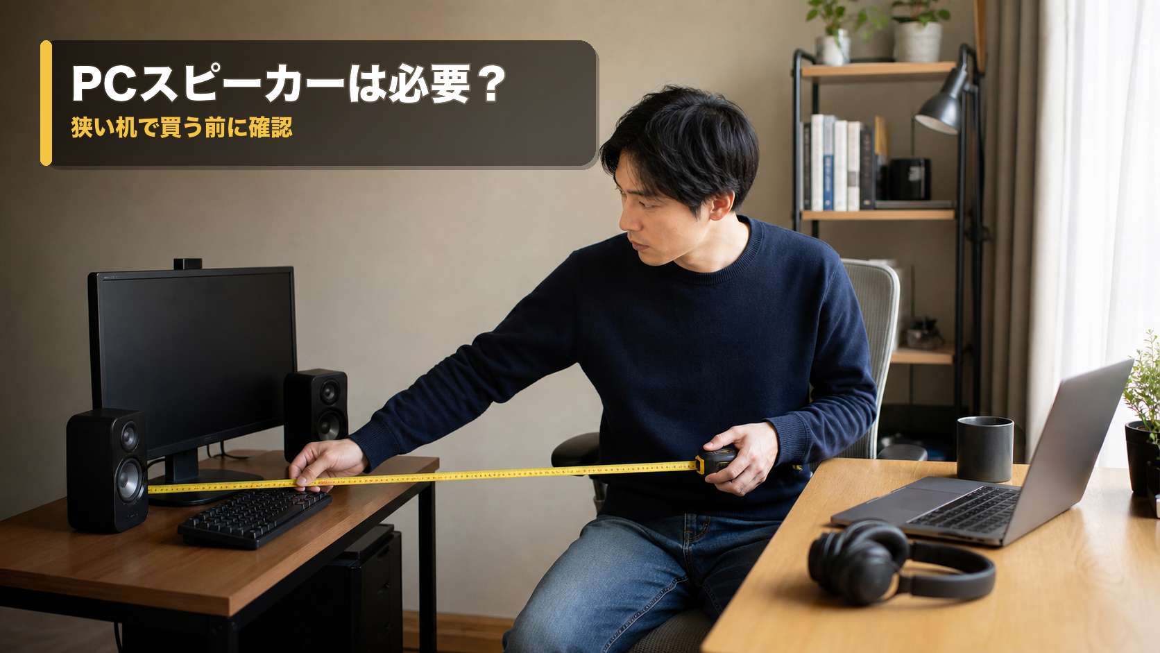PCスピーカーはいらない？狭い机で後悔しない3つの確認